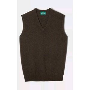 Alan Paine XXL NEW 'Norfolk Slip over  Vest Lambswool $195